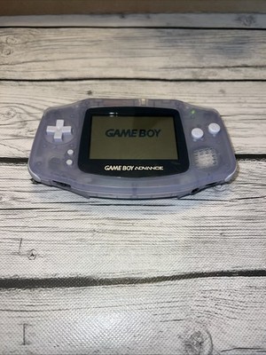 Nintendo Game Boy Advance AGB-001 Clear Handheld Console