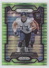 2023 Panini Prizm Rookies Neon Green Pulsar Prizm Peter Skoronski #395 0wp8