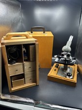 Tested Vintage Olympus Tokyo Monocular Upright Microscope w/ 10X 40X Obj-Air