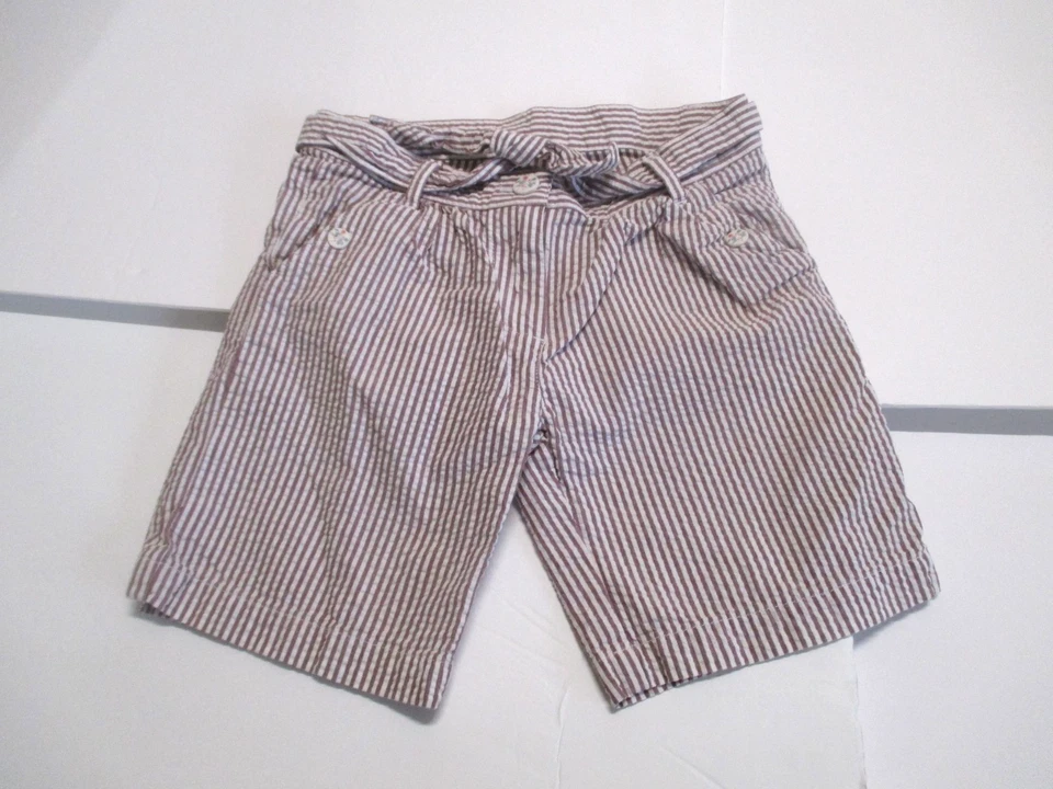 2 NIÑAS MARRÓN PETIT BATEAU Y AZUL JUSTICIA MONO CONJUNTO Y SHORTS TALLA 6 Foto 2 de 4
