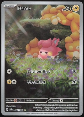 Pokemon Pamo Illustration Rare Paldeas Fates 226/091 NM DE