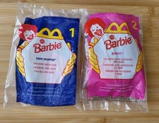 2 Vintage 1998 McDonald's Barbie Happy Meal Toys Sealed Barbie Teen Skipper