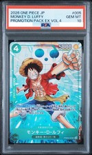 PSA10 モンキー・Ｄ・ルフィ PRB02-005プロモパックEX Vol.4 Monkey.D.Luffy [Promotion Pack EX] PRB02-005 Prices | One Piece