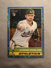 Gunnar Hoglund 2025 Heritage High Number #645 Chrome Light Blue Sparkle Rookie