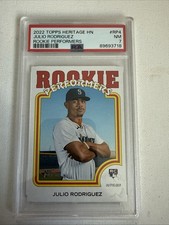 PSA 7–2022 Topps Heritage High Number Rookie Performers Julio Rodriguez #RP-4