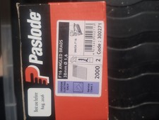 Paslode 300271 F16 1.6mm x 38mm Galvanised Angled Brad Nails (2000 Pack & 2 FC)