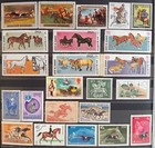HORSES IN WAR. CARRIAGE MAILCOACH COLLECTION 45 STAMPS. MNH, MLH. LOT IN GERMANY — photo 3