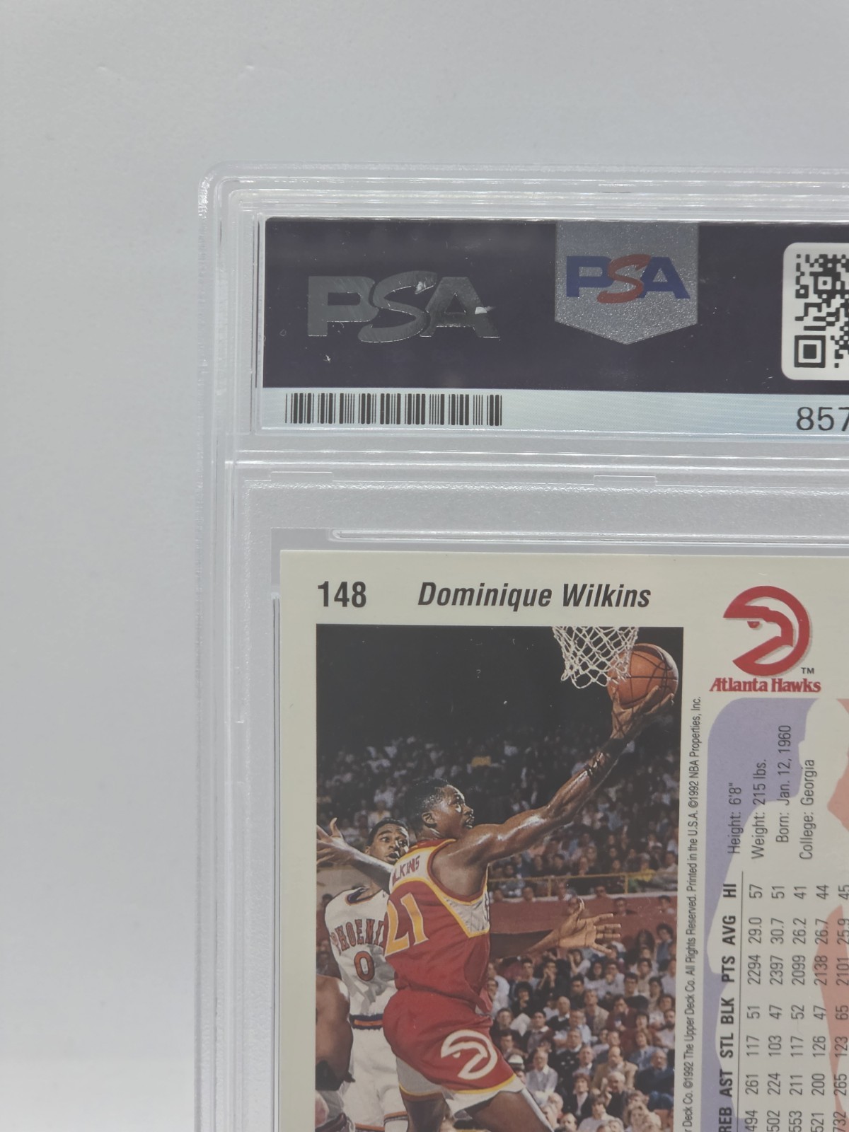 Dominique Wilkins PSA/DNA Auto Signed Upper Deck Card Authentic Autograph HOF view 6