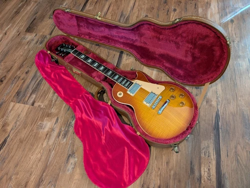 2001 Gibson Les Paul Standard Plus Flamed Light Burst Plus Top W/OHSC 9.1Lbs