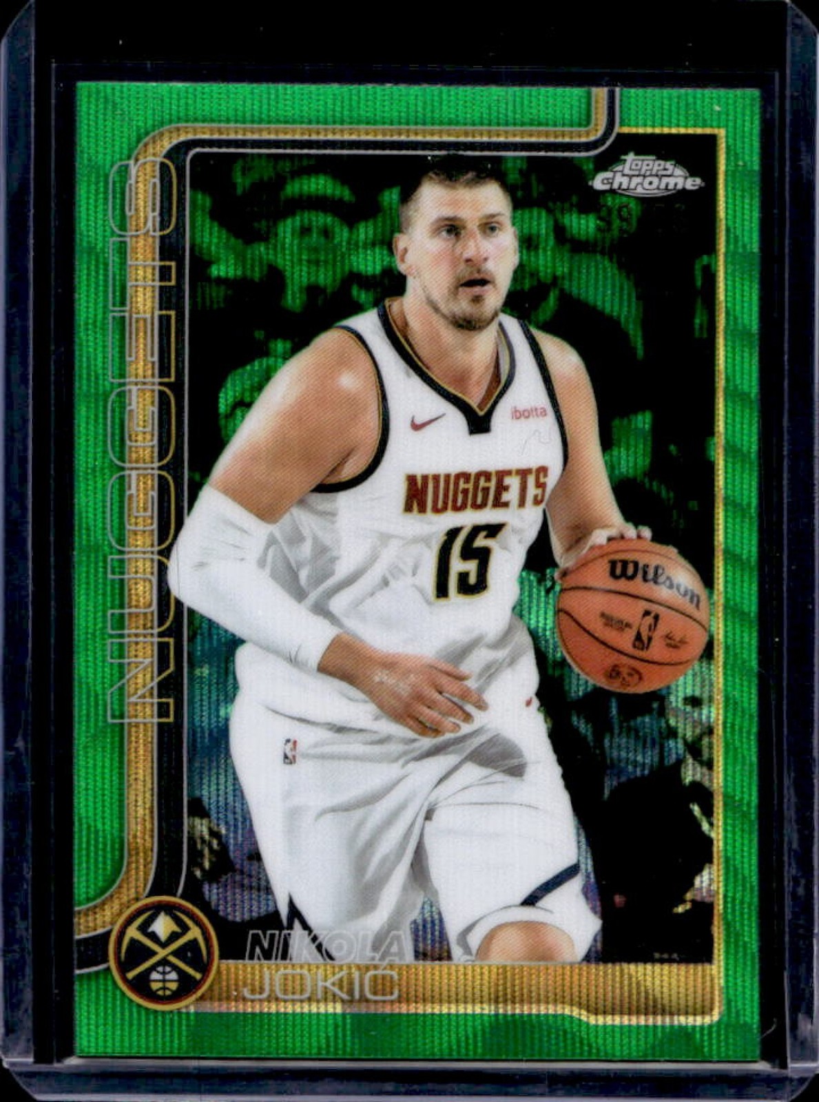 Nikola Jokic 2025 Topps Chrome #25 Green Wave Refractor /99 Price