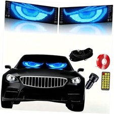 Light for Cars 1PCS Dynamic Big Eyes LED Sign,for Windows of 23"x5" Black