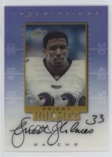 1999 Score Supplemental Inscriptions Priest Holmes #PH-33 Auto 0my9