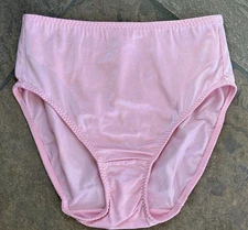CURVATION Med Bubble gum Pink Silky Smooth Hi Cut Brief Panties #5304960  New