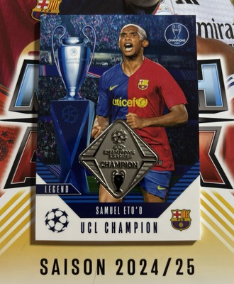 Topps Match Attax Champions League 2024/25 UCL Champion Relic Card Samuel Eto o