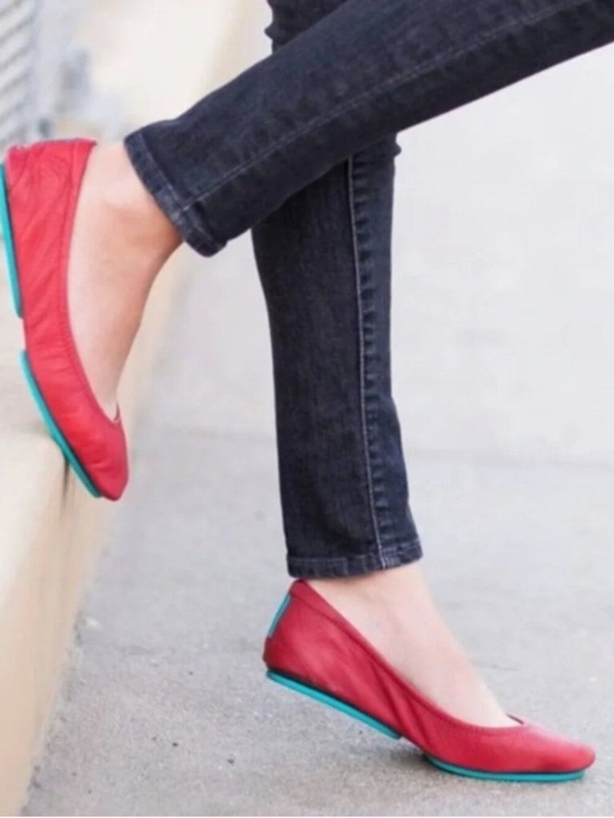 Tieks by Gavriell Cardinal Tomato / Poppy Red Shoes Sz 8 Ballets Travel Comfy