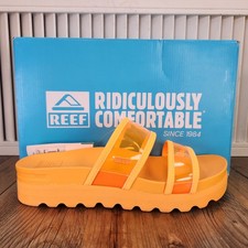 Reef Vista  Hi-Energy Women Size 9 Orangeade Beach Comfort Slide Sandals CJ6855