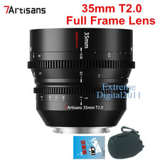 7artisans 35mm T2.0 Cine Lens for Leica L SL Panasonic S1H S1R Lumix S5II Camera
