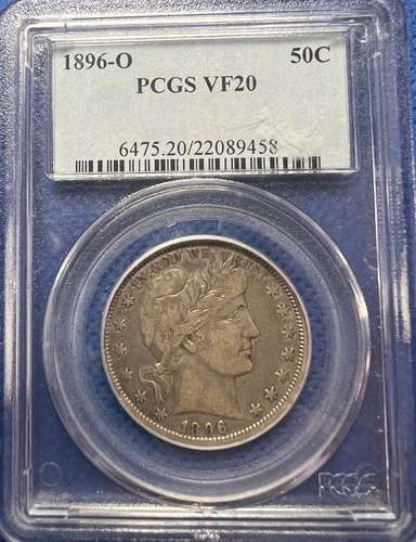1896-O Barber Half Dollar — photo from the most recent tracked eBay sale