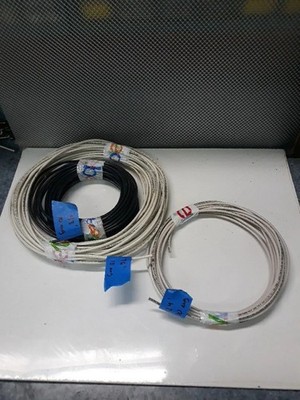 LOT of 3 Rolls; Black Wire 43  10 AWG, White Wire 76' & 24' 10 AWG  MTW THHN-2 