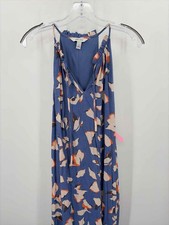 Pre-Owned Nine West Blue Size Large Long Sleeveless Dress