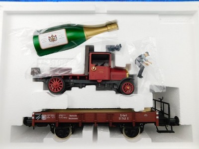 F11 Märklin Spur 1 Güterwagen 58315 Niederbord + LKW Kessler Museum 2002 OVP TOP