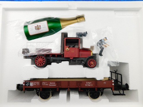 F11 Märklin Spur 1 Güterwagen 58315 Niederbord + LKW Kessler Museum 2002 OVP TOP | Zustand: Gebraucht