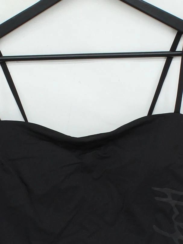 Tommy Hilfiger descarado pierna alta cami traje de baño de una pieza en negro PVP £85 Foto 3 de 4