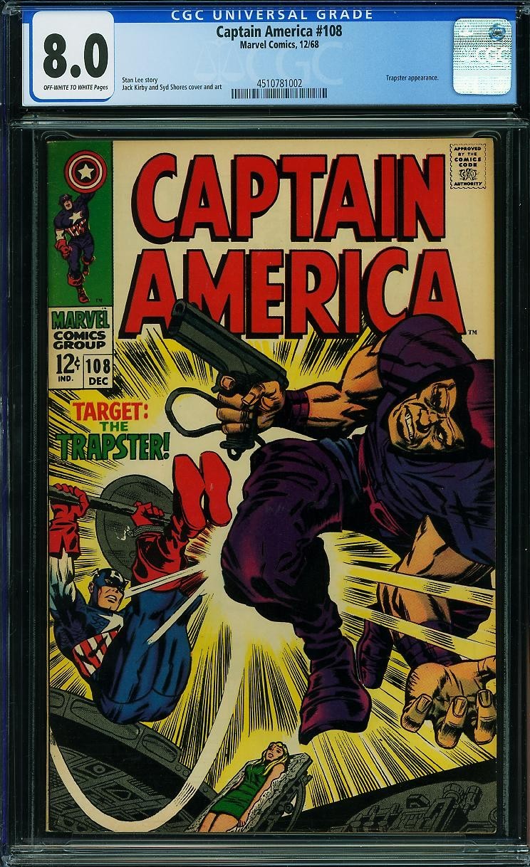アメコミ Captain America 108 スパイダーマン アメリカ Captain America #108 Value - GoCollect