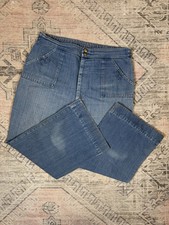 True Vintage 70s Scovill Zipper Wide Leg Womens Jeans 36x26