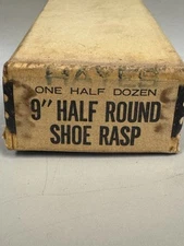 *Vintage* Hayes File Co Half Round Shoe Rasp 8" Half Doz
