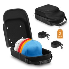 2 PCS Hat Travel Cases for Baseball Caps - Premium Hat Storage Carrier Bag wi...