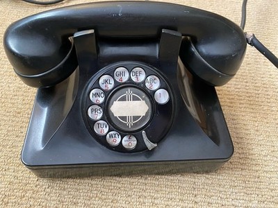 Vintage Rotary Art DECO Desk Phone 1950s