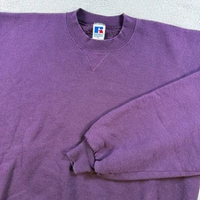 Vintage Russell Athletic Sweatshirt Mens XL Purple Fleece Made USA 90s Pullover