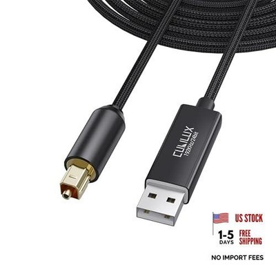 USB A to TOSLINK Optical Audio Cable, Unidirectional USB Type A to SPDIF