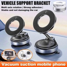Electric Vacuum Magnetic Suction Cup Car Phone Holder Stand Mount 360  Rotation