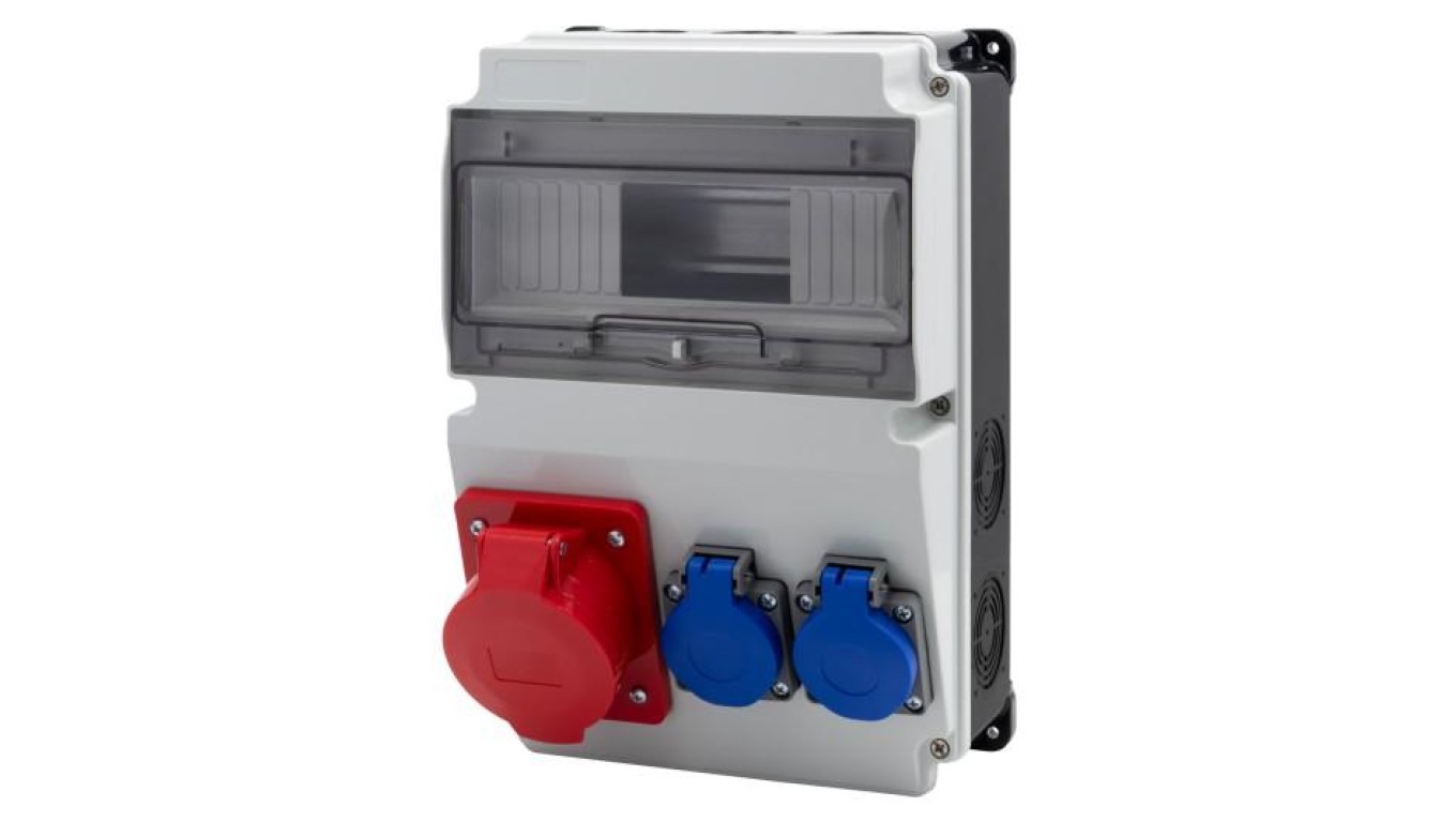 LAGO 10M distributor two-tone sockets 16A 5p, 2x230V/10 F3.2673