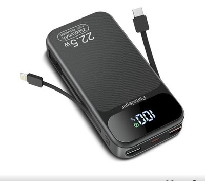 Power Bank 25800 mAh 22,5 W PD3.0 QC4.0 Externer Akku Schnellladung Tragbarer...