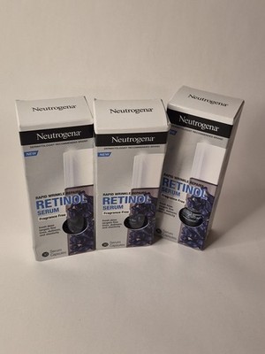 Neutrogena Rapid Wrinkle Repair Retinol Face Serum Capsules, 30 ct Pack of 3