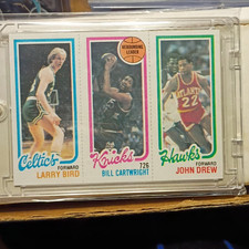 Topps 1980-81 Larry Bird Bill Cartwright John Drew Rookie #23-164-34 NBA Card