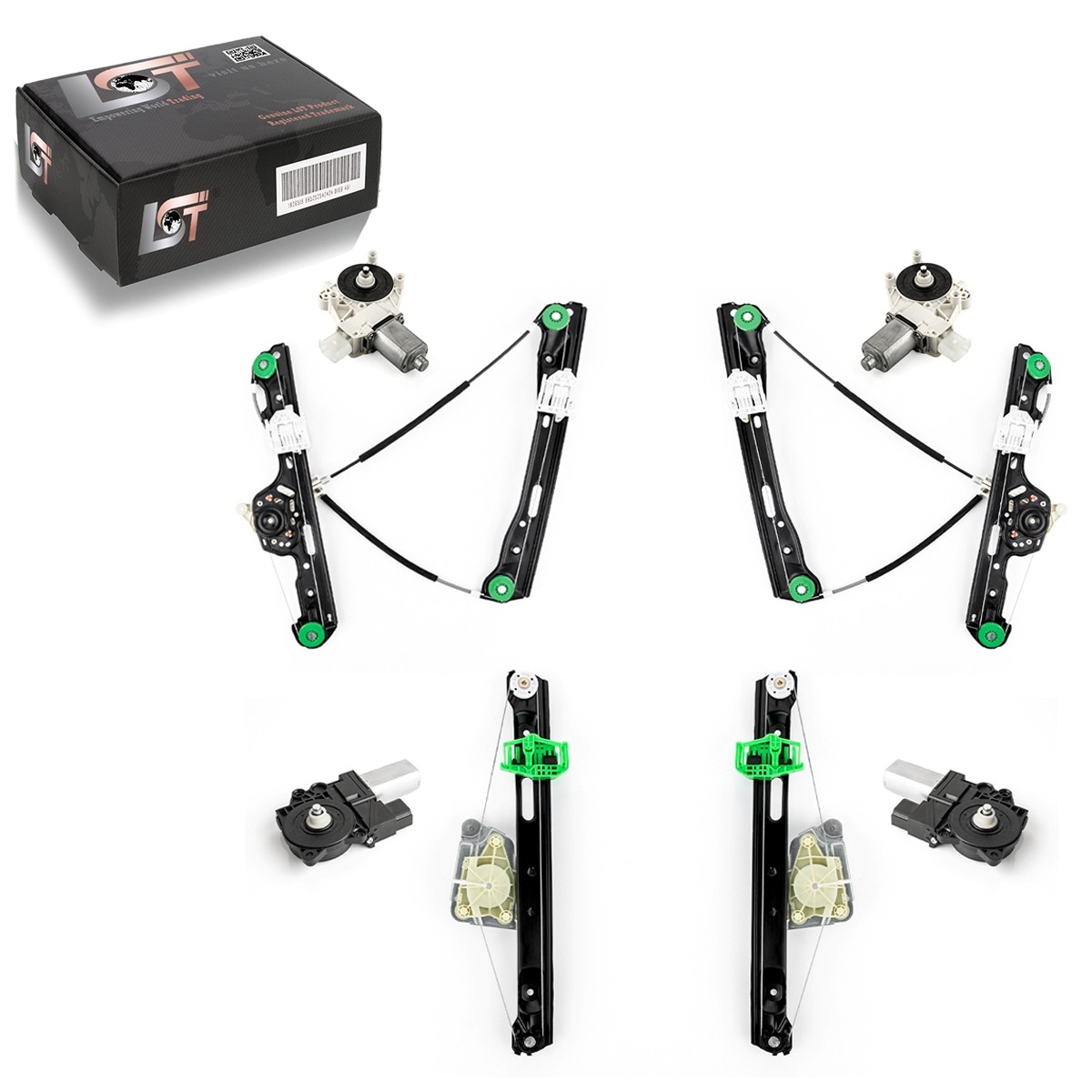 4x Window Regulator with Motor Front Rear Left Right Set for bmw 1er E87 04-11