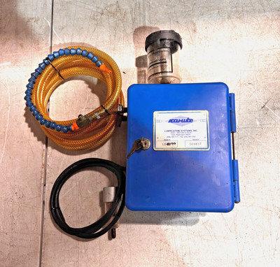 Accu-Lube LS-99 Dual Brass MQL Applicator 110VAC Solenoid Control Easy CNC Oiler