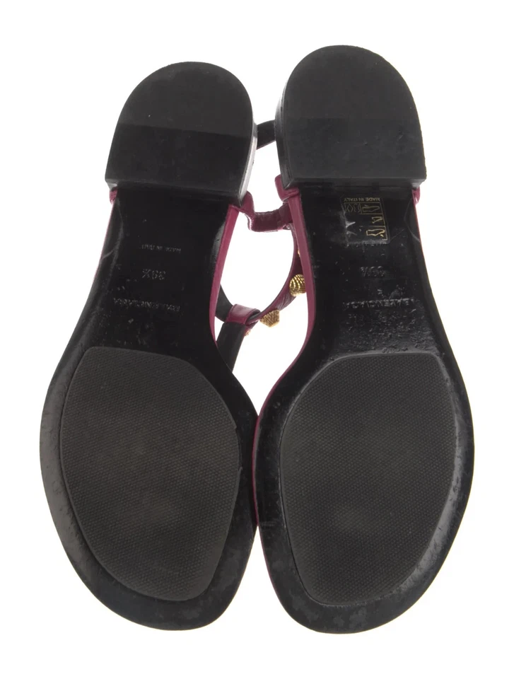 Sandalias Balenciaga de cuero con detalles tachonados con correa en T para mujer talla: 9,5 | IT 39,5 Foto 4 de 4