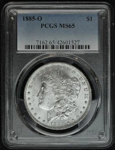 1885 O - Morgan Silver Dollar - PCGS MS65
