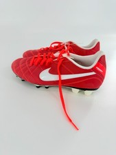 Nike Tiempo Legend IV FG Soccer Boots Cleats Red 509038-618 Mens US 7.5 New