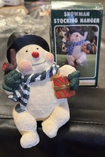 Windsor Collection Snowman Wieszak na pończochy Żywica Duży płaszcz Vintage 