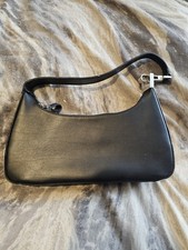 Kookai Ladies Black Leather Smart Bag Handbag Size Width 11inch X Height 6inch