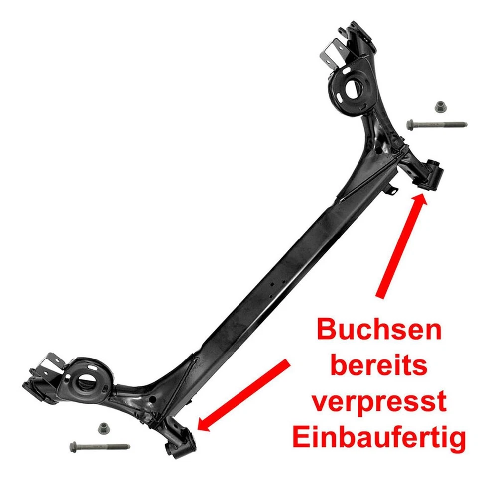 Hinterachse komplett für Audi A3 Leon Toledo Octavia Golf 4 Bora New Beetle - Bild 2 von 4