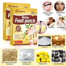 20PCS DETOX FOOT PATCH, NATURAL HERBAL Deep Cleansing for Body Toxins, Exp2Yr.