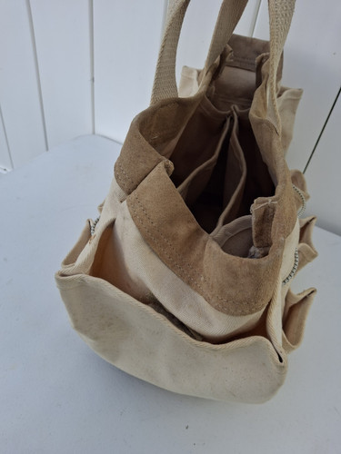Ruffian Specialties Canvas Lineman Rigger Werkzeugtasche Lederboden mit Handschlaufen - Bild 7 von 17