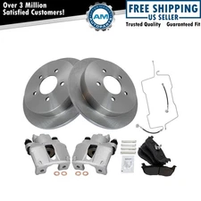 Brake Pad & Rotor Kit Semi-Metallic Fits Ford
